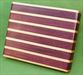 Board #985 Sandwich / Bagel Cutting Board - Purpleheart & Maple 9 x 7 1/4 x 1 1/2 - $27.99